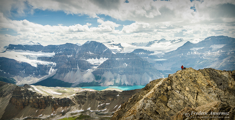 Canadian Rockies hiker on Cirque Peak